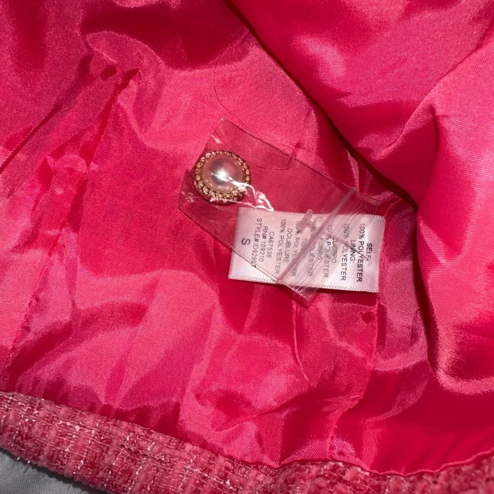 Chic Tweed Pink Skirt Set - Picture 8 of 8